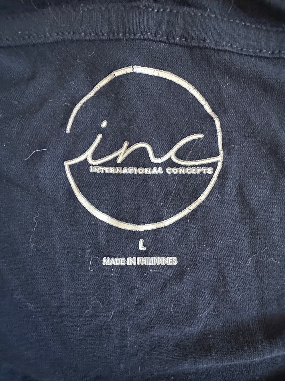 INC International Concepts Blue Drape Open Front Cardigan Wrap Size L - Picture 5 of 11